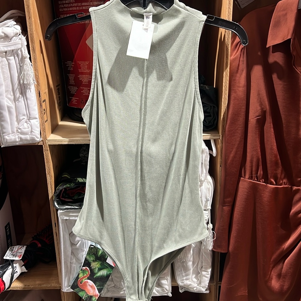 Green bodysuit tank